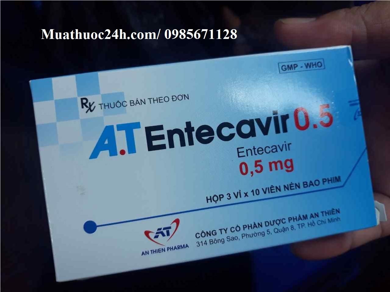 Thuốc A.T Entecavir 0.5mg giá bao nhiêu mua ở đâu