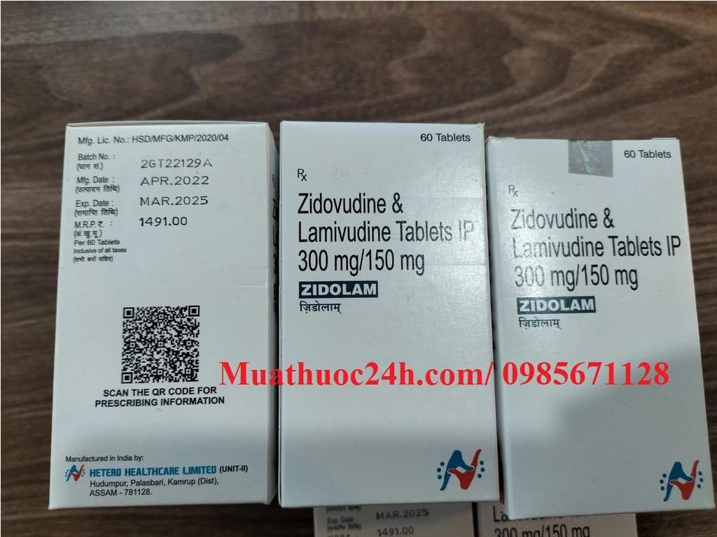 Thuốc Zidolam Zidovudine & Lamivudine 300mg/150mg giá bao nhiêu mua ở đâu