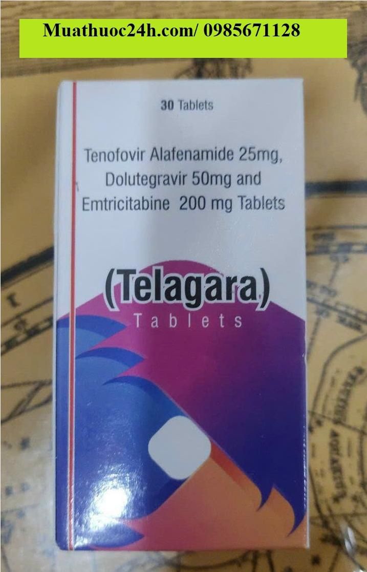 Thuốc Telagara Tenofovir alafenamide 25mg/ Dolutegravir 50mg/ Emtricitabine 200mg giá bao nhiêu mua ở đâu?