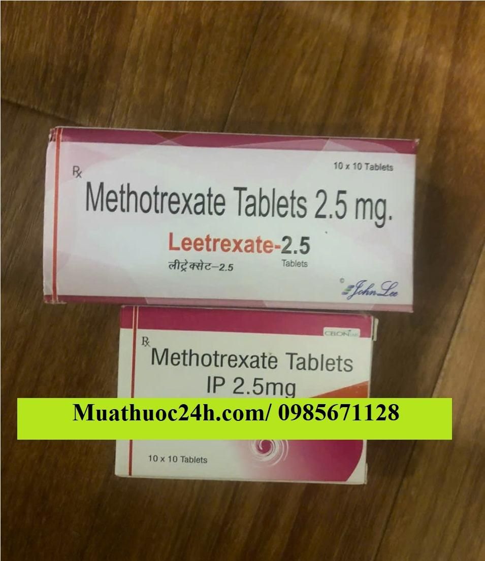 Thuốc Leetrexate 2.5mg Methotrexate giá bao nhiêu mua ở đâu