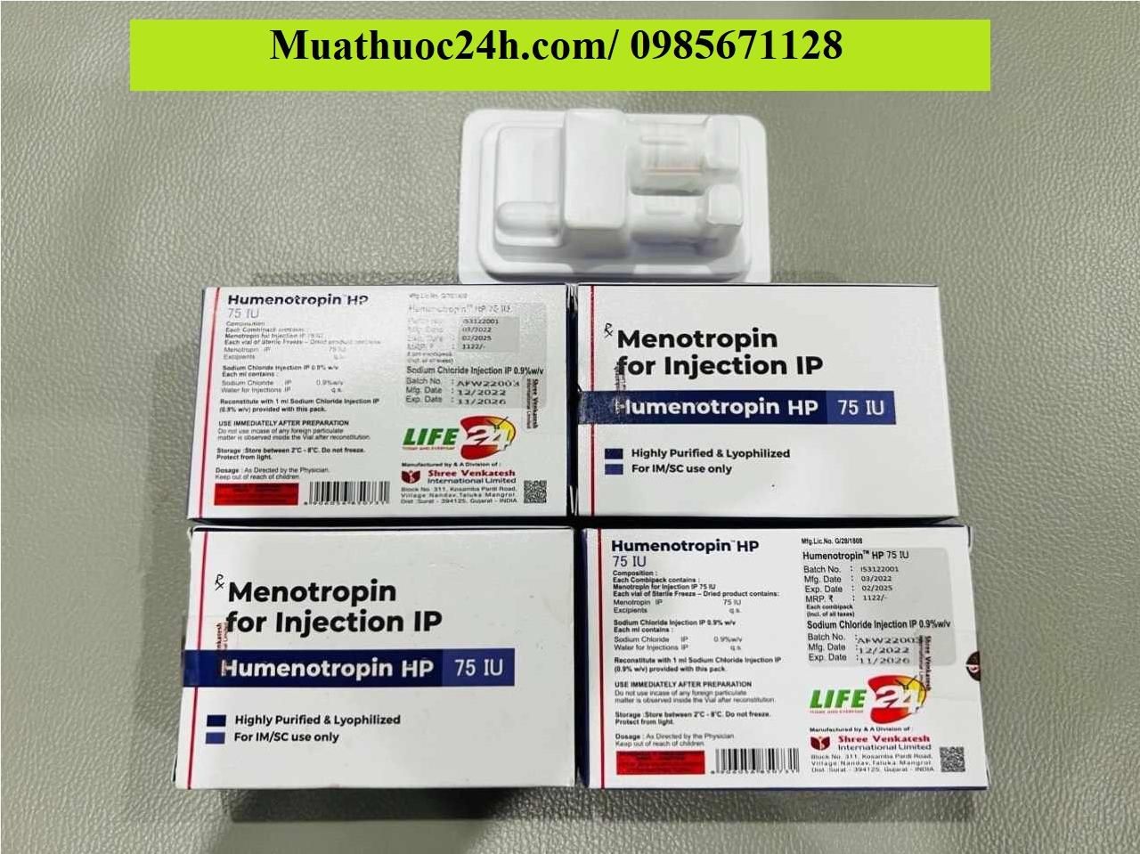Thuốc Humenotropin HP 75 IU Menotropin giá bao nhiêu mua ở đâu