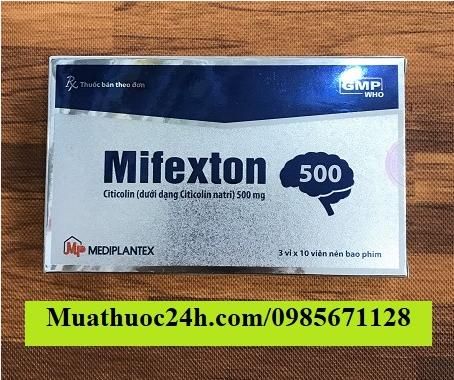 Thuốc Mifexton 500 Citicoline giá bao nhiêu mua ở đâu?
