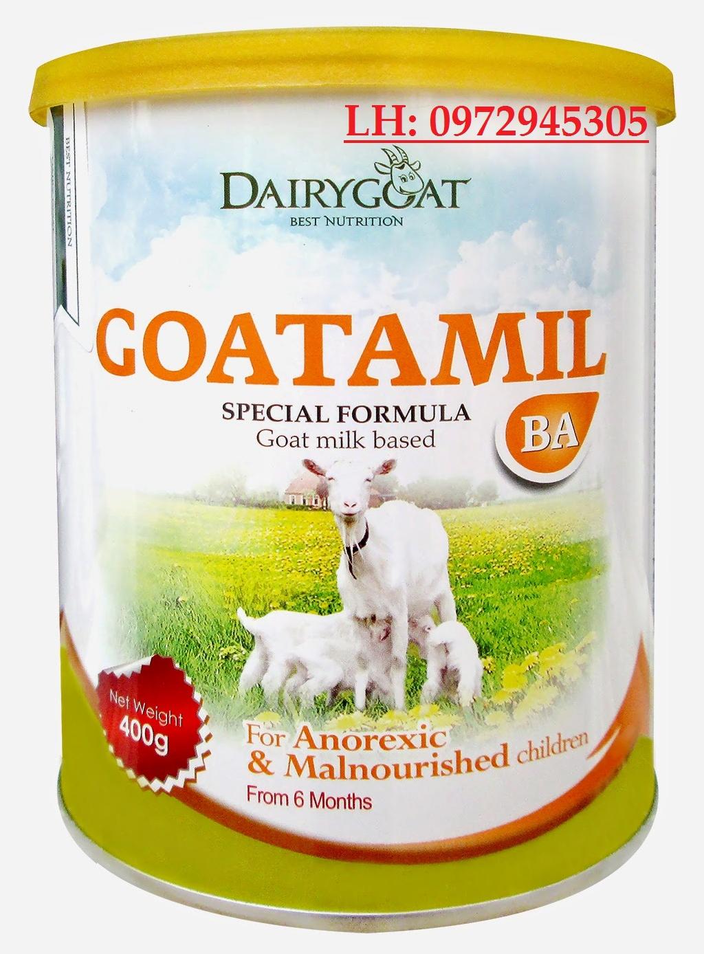 Sữa dê Goatamil BA mua ở đâu, giá bao nhiêu?