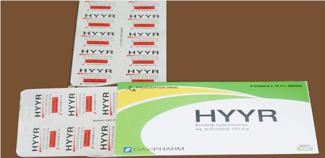 Thuốc Hyyr (Erlotinib 150mg) mua ở đâu giá bao nhiêu