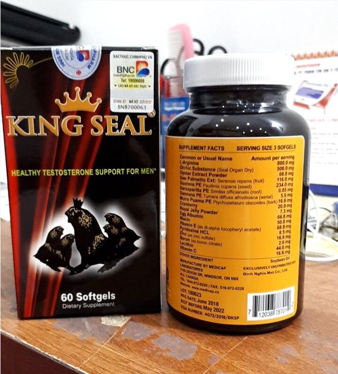 KING SEAL TĂNG CƯỜNG SINH LÝ NAM HIỆU QUẢ TỐT NHẤT CỦA MỸ, KING SEAL GIÁ BAO NHIÊU, MUA Ở ĐÂU