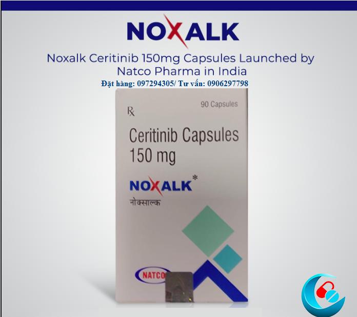 Thuốc Noxalk Ceritinib 150mg Natco mua ở đâu giá bao nhiêu