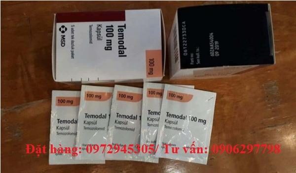 Thuốc Temodal Temozolomide 100mg giá bao nhiêu mua ở đâu điều trị bệnh gì?