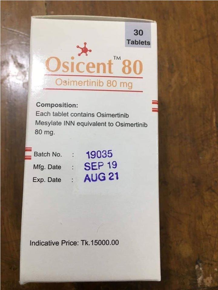 Thuốc Osicent 80mg thuốc Osimertinib mua ở đâu giá bao nhiêu?