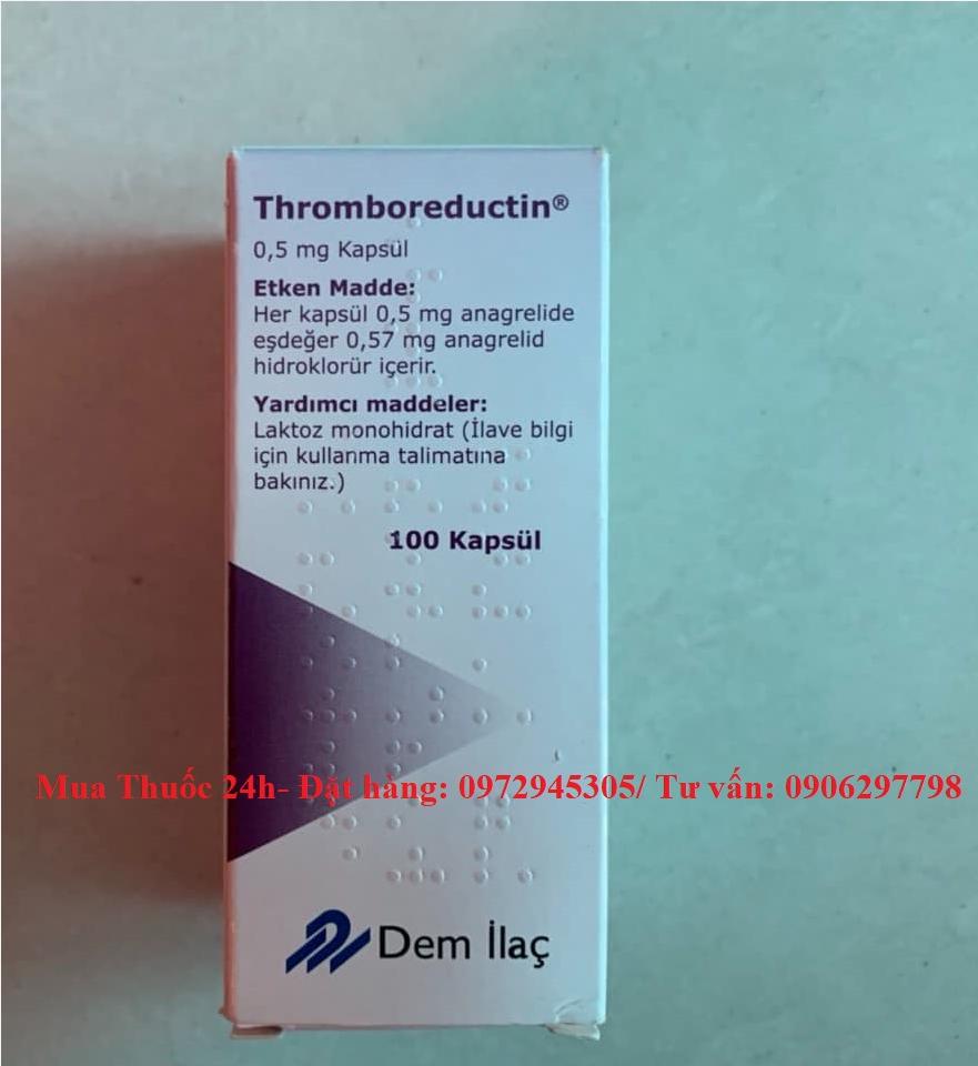 Thuốc Thromboreductin Anagrelide giá bao nhiêu mua ở đâu