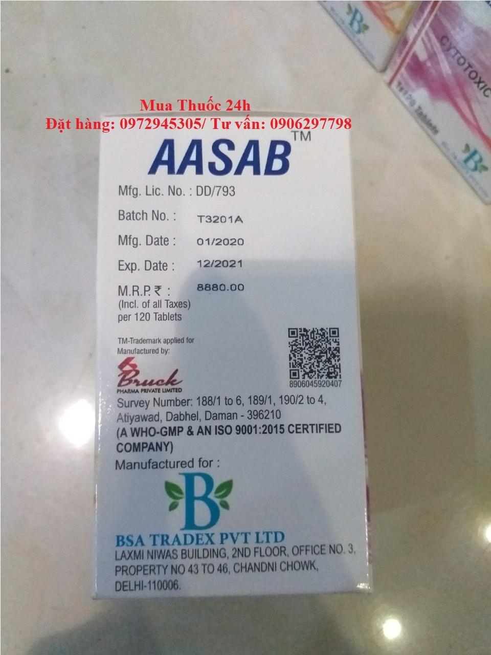 ​Thuốc AASAB sorafenib 200mg giá bao nhiêu mua ở đâu?