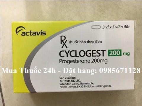 Thuốc Cyclogest 200mg, 400mg giá bao nhiêu, mua ở đâu?