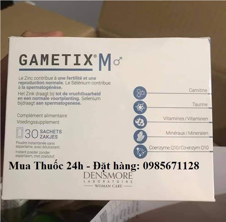 Sản phẩm hỗ trợ Vô sinh, hiếm muộn nam Gametix mua ở đâu?