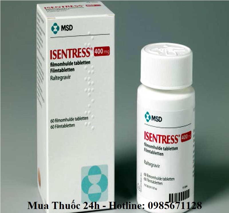 Thuốc Isentress 400mg Raltegravir giá bao nhiêu, mua ở đâu?