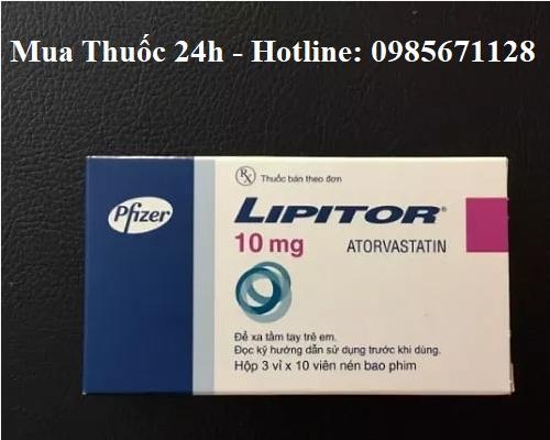 Thuốc Lipitor 10mg Atorvastatin giá bao nhiêu mua ở đâu