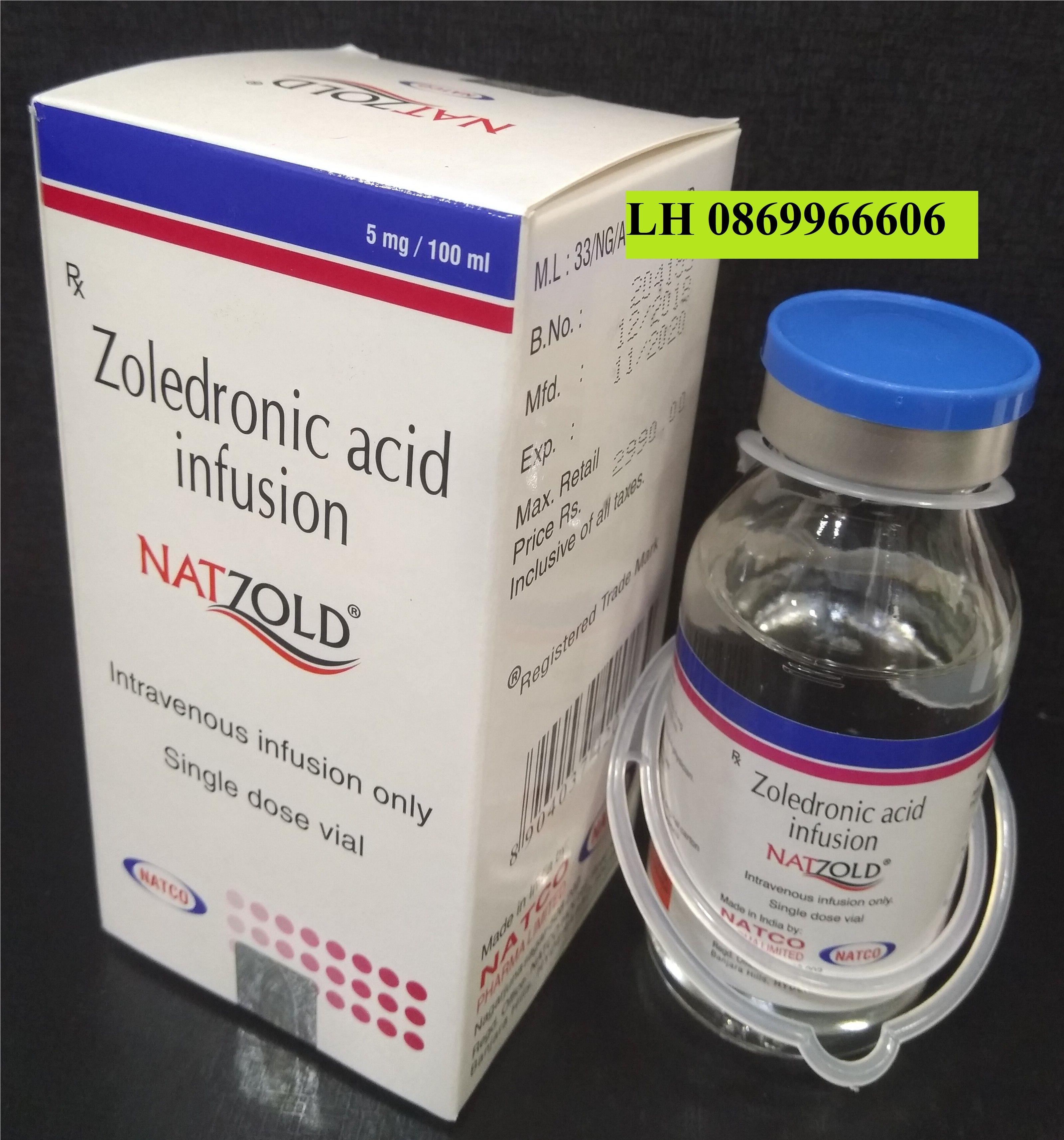 Thuốc Natzold Zoledronic acid giá bao nhiêu mua ở đâu?