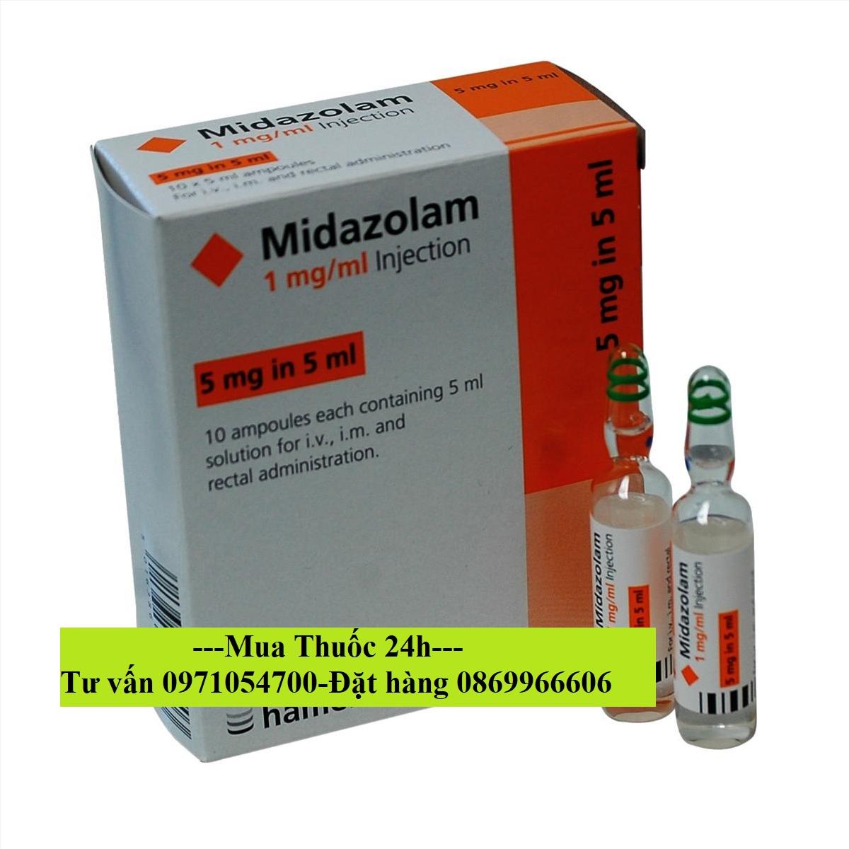 Thuốc Midazolam 1mg/1ml giá bao nhiêu mua ở đâu?