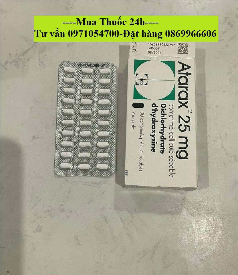 Thuốc  Atarax 25mg Hydroxyzine giá bao nhiêu mua ở đâu?