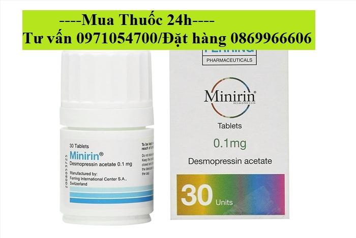 Thuốc Minirin 0.1mg Desmopressin giá bao nhiêu mua ở đâu?