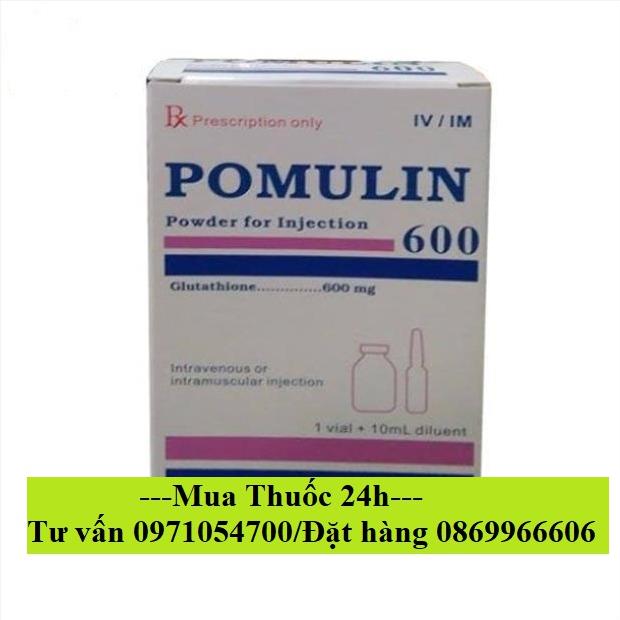 Thuốc Pomulin 600 (Glutathion) giá bao nhiêu mua ở đâu?