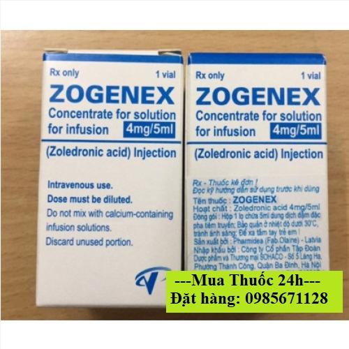 Thuốc Zogenex 4mg/5ml Zoledronic Acid giá bao nhiêu mua ở đâu