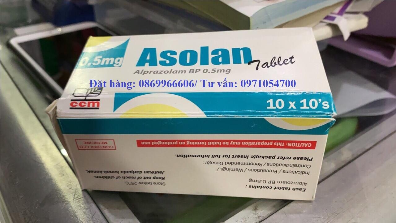 Thuốc Asolan Alprazolam 0.5mg giá bao nhiêu mua ở đâu