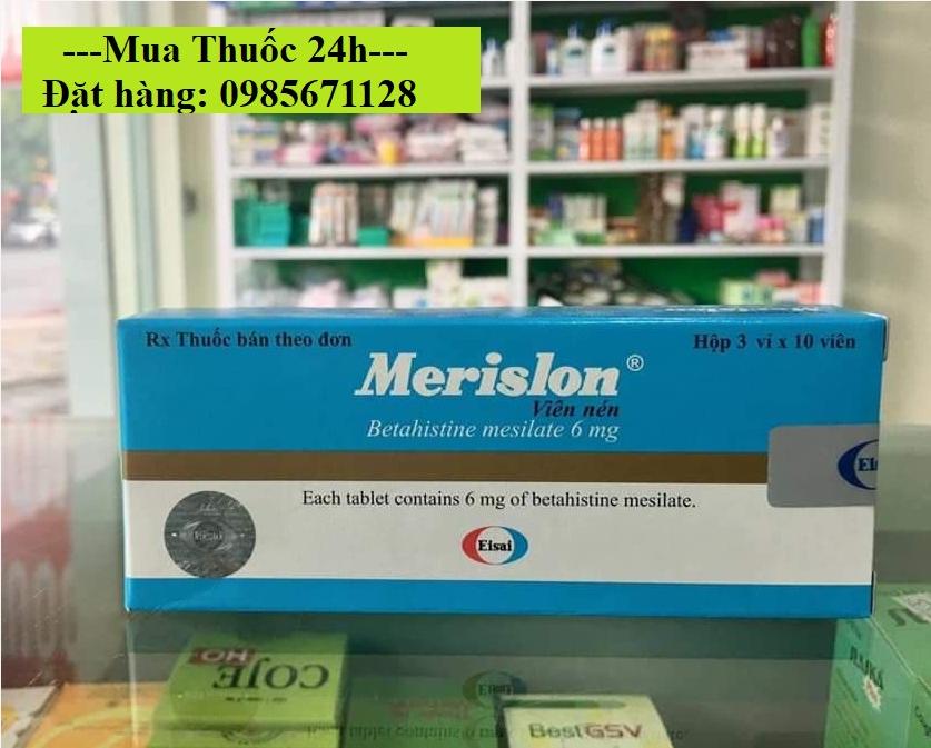 Thuốc Merislon 6mg Betahistine Mesilate giá bao nhiêu mua ở đâu