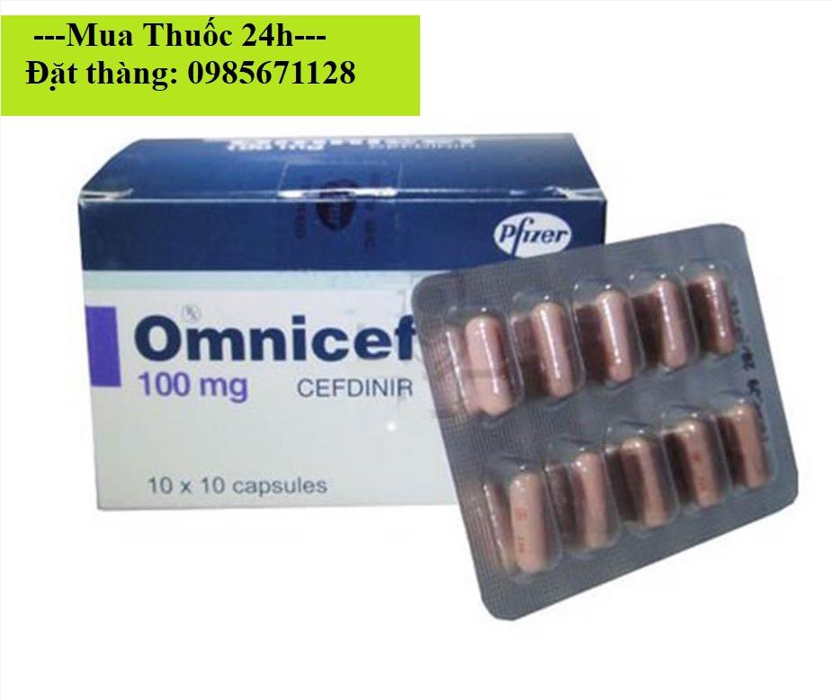 Thuốc Omnicef 100mg Cefdinir giá bao nhiêu mua ở đâu