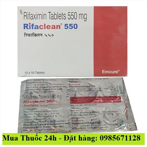 Thuốc Rifaclean 550 Rifaximin giá bao nhiêu mua ở đâu