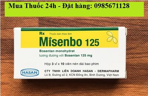 Thuốc Misenbo 62,5 Bosentan giá bao nhiêu mua ở đâu?