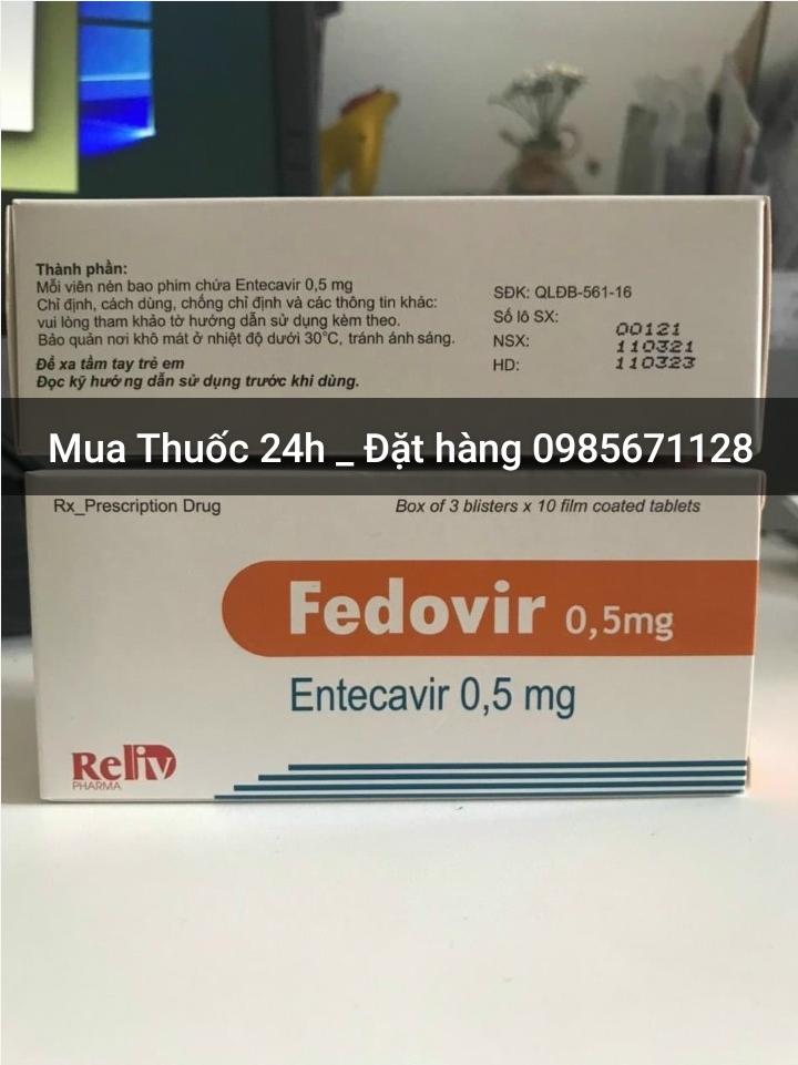 Thuốc Fedovir 0.5mg Entercavir giá bao nhiêu mua ở đâu