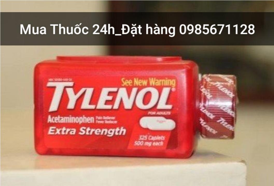 Thuốc Tylenol 500mg Acetaminophen giá bao nhiêu mua ở đâu