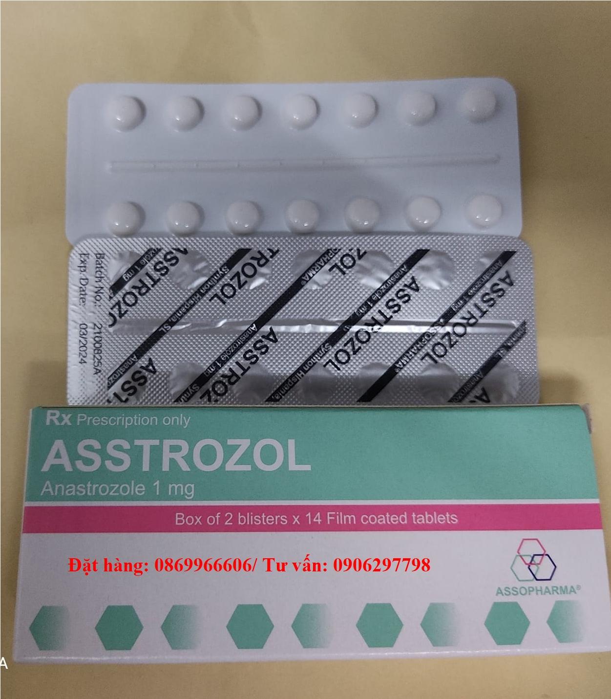 Thuốc Asstrozol 1mg Anastrozole giá bao nhiêu mua ở đâu?