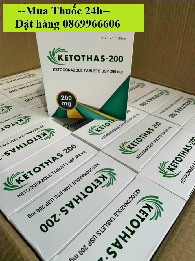 Thuốc Ketothas-200 (Ketoconazole 200mg) giá bao nhiêu mua ở đâu?
