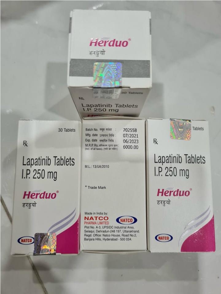 Thuốc Herduo Lapatinib 250mg giá bao nhiêu mua ở đâu