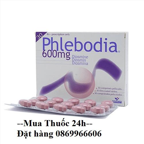 Thuốc Phlebodia Diosmin 600mg giá bao nhiêu mua ở đâu?