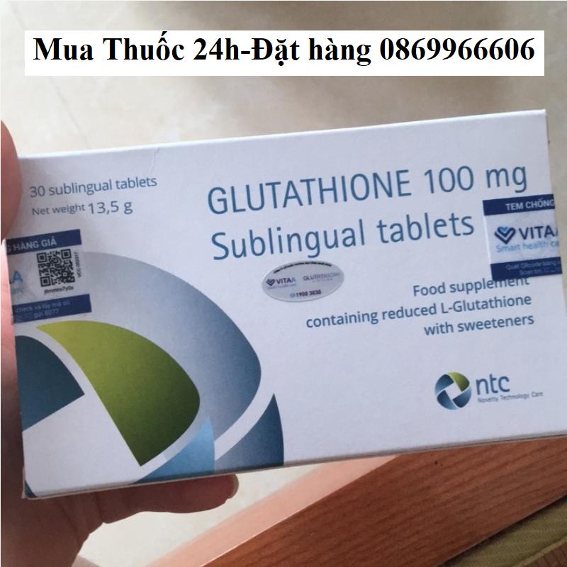 Viên ngậm Glutathione 100mg Sublingual giá bao nhiêu mua ở đâu?