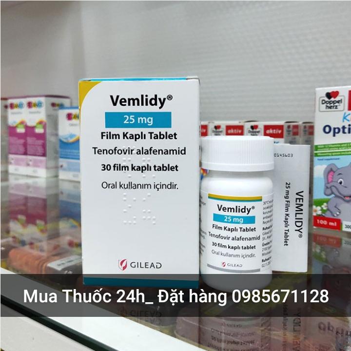 Thuốc Vemlidy 25mg Tenofovir alafenamide giá bao nhiêu mua ở đâu