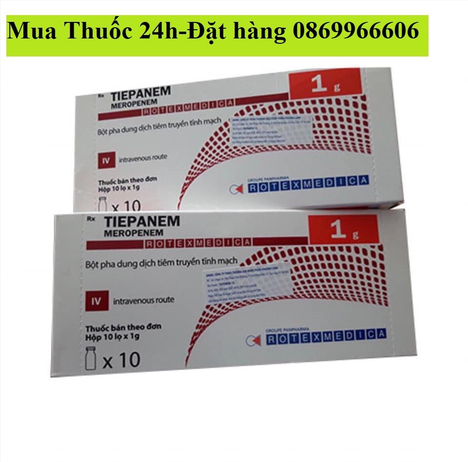 Thuốc Tiepanem Meropenem 1g giá bao nhiêu mua ở đâu?