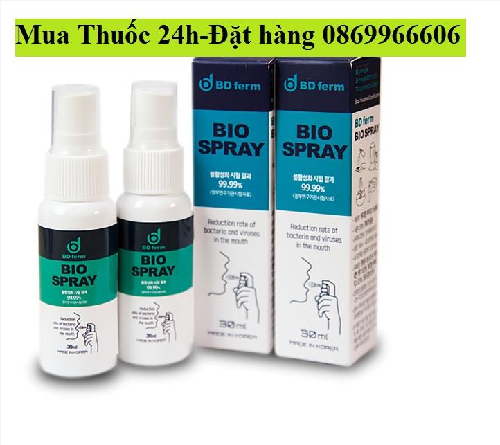 Xịt họng sinh học Bdferm Biospray Hàn Quốc giá bao nhiêu mua ở đâu?