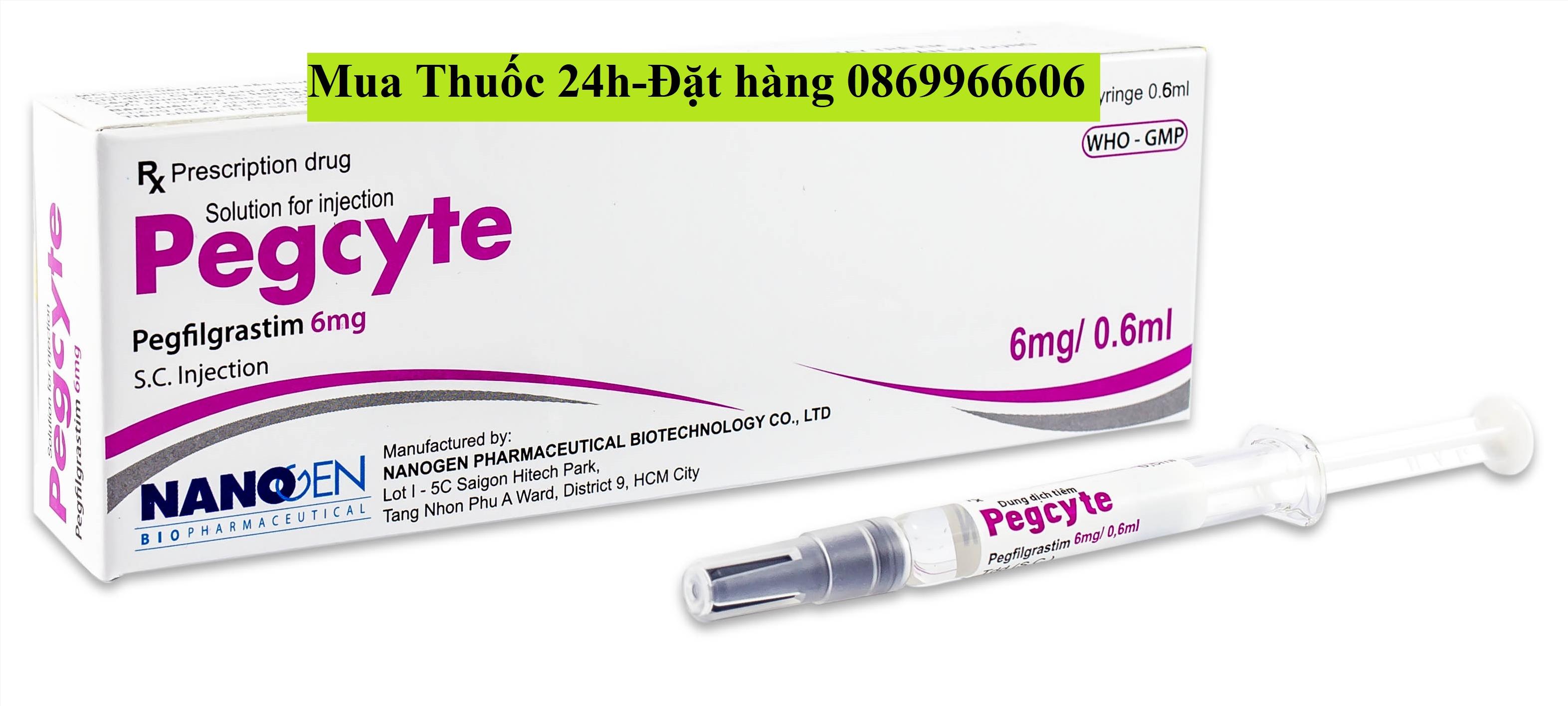 Thuốc Pegcyte Pegfilgrastim giá bao nhiêu mua ở đâu?