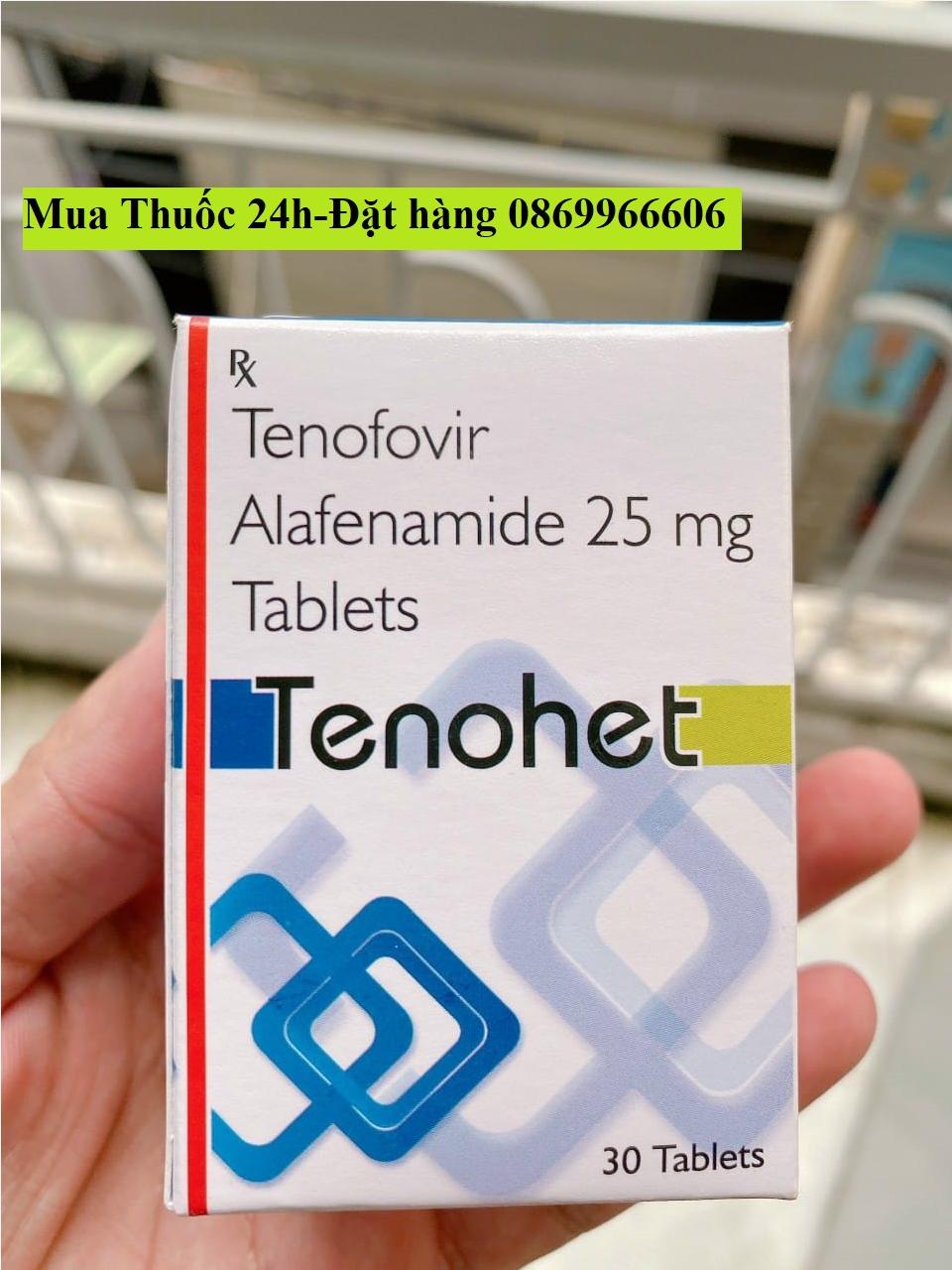 Thuốc Tenohet Tenofovir 25mg giá bao nhiêu mua ở đâu?