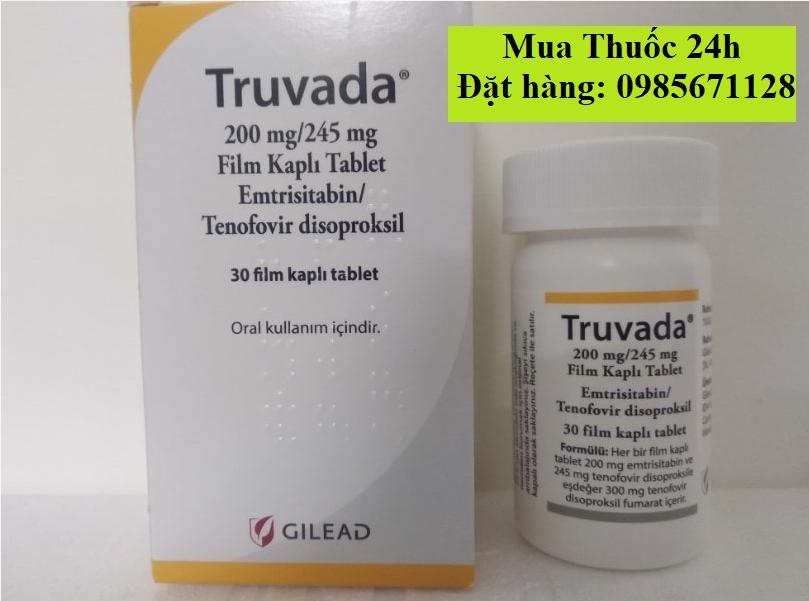 Thuốc Truvada Emtricitabine 200mg/Tenofovir 245mg giá bao nhiêu mua ở đâu