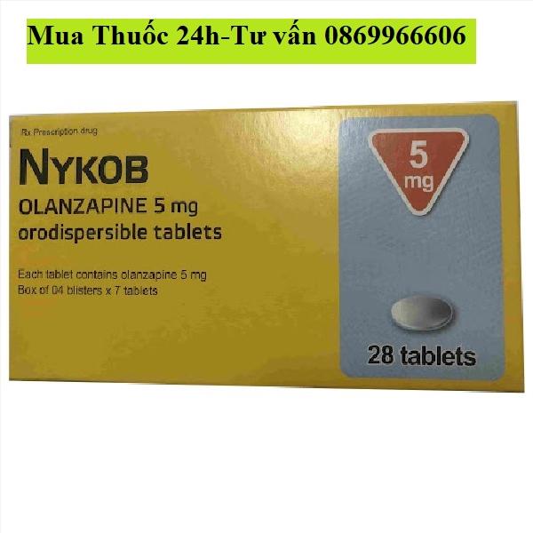 Thuốc Nykob Olanzapine 5mg giá bao nhiêu mua ở đâu?