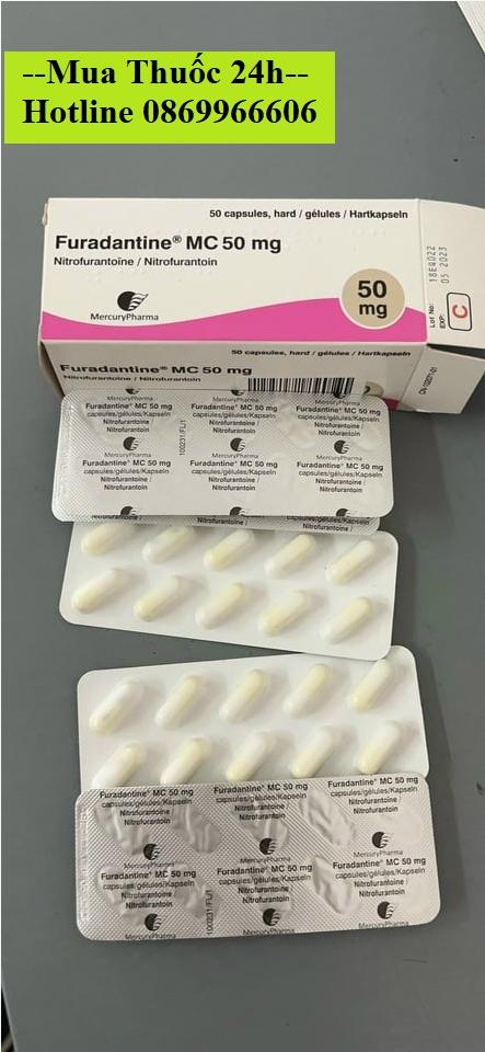 Thuốc Furadantine MC 50mg Nitrofurantoin giá bao nhiêu mua ở đâu