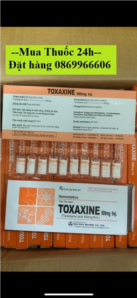 Thuốc Toxaxine Tranexamic Acid 50mg giá bao nhiêu mua ở đâu?