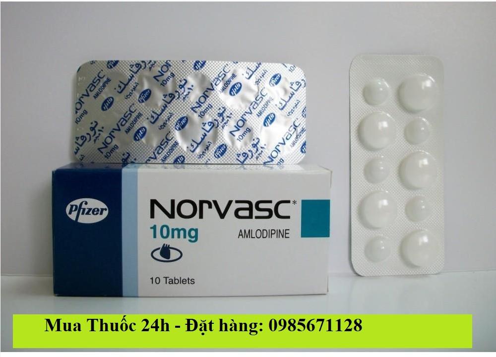 Thuốc Norvasc 5mg Amlodipine giá bao nhiêu mua ở đâu