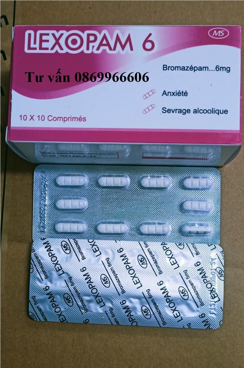 Thuốc Lexopam 6 Bromazepam 6mg giá bao nhiêu mua ở đâu?