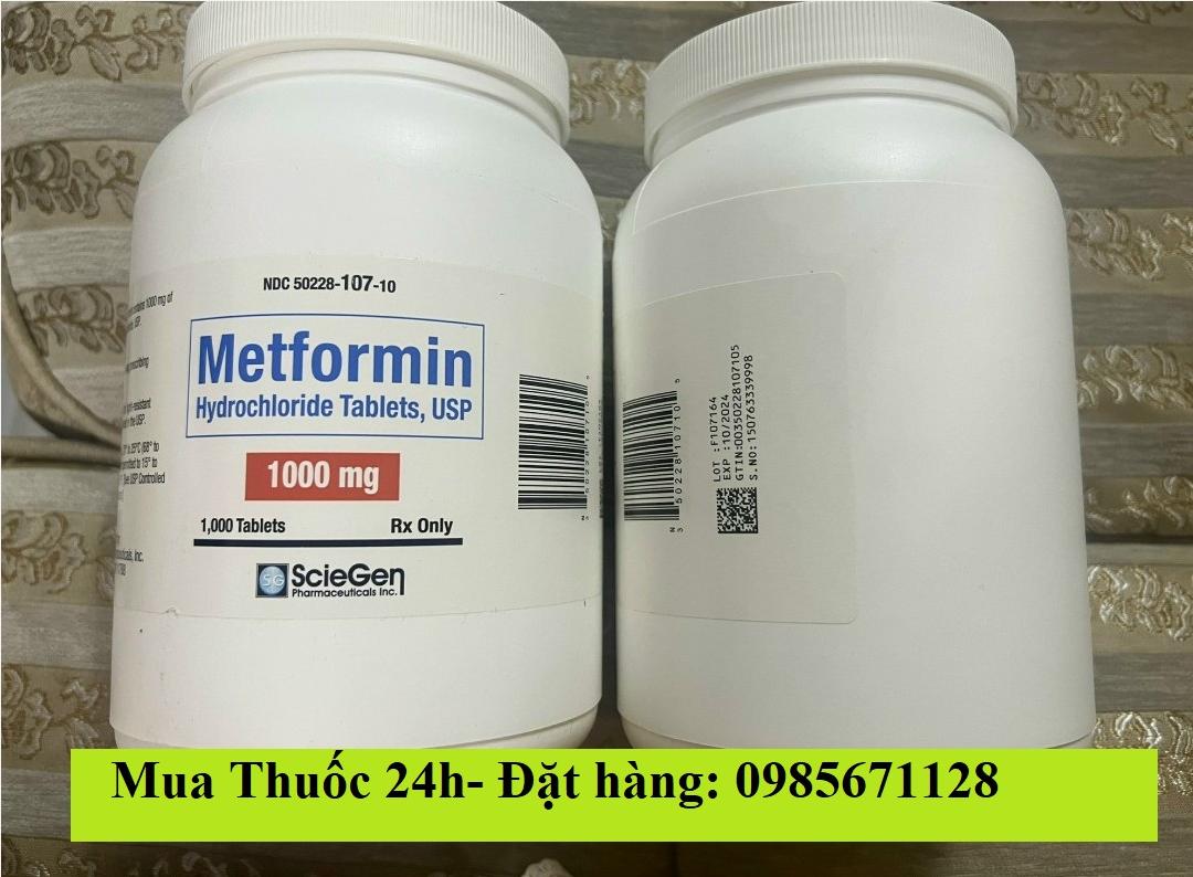 Thuốc Metformin 1000mg Hydrochloride giá bao nhiêu mua ở đâu