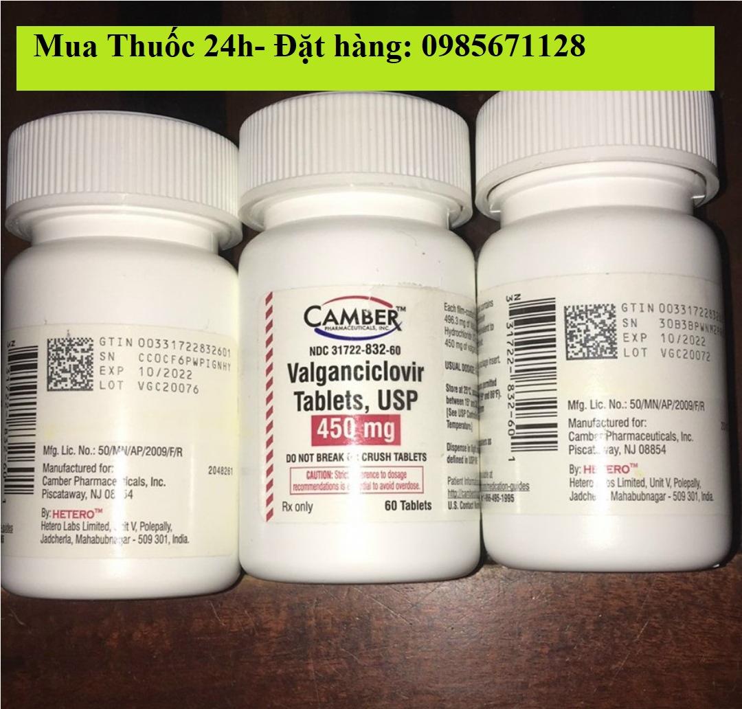 Thuốc Valganciclovir 450 mg giá bao nhiêu mua ở đâu