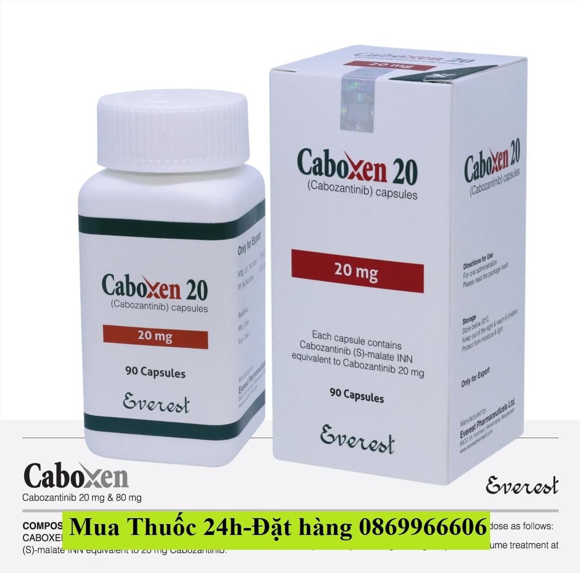 Thuốc Caboxen 20mg (Cabozantinib) giá bao nhiêu mua ở đâu?